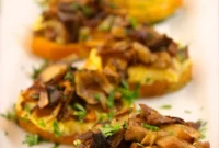Venetian Polenta Bites with Savory Caramelized Mushroom Cicchetti