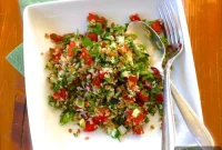 Vibrant Cleansing Green Tabbouleh Salad