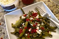 Homegrown Italian Green Bean Salad and Garden Harvest