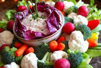 Ultimate Creamy Vegetable and Chip Party Dip