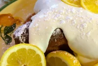 Zesty Limoncello Infused Italian Lemon Dove Cake