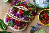 Crispy Baja Fish Tacos with Smoky Chipotle and Lime Crema