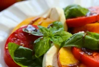Summer Peach and Fresh Mozzarella Medley
