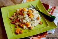 Sage Infused Roasted Butternut Squash Risotto
