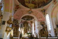 Historic St Peter and Paul Church of Oberammergau Bavaria Germany