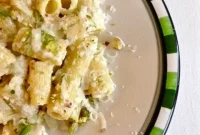Pesto Rigatoni with Parmigiano Reggiano by Chiara from La Voglia Matta