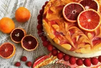 Crimson Citrus and Raspberry Ripple Cheesecake