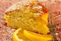 Zesty Lemon Polenta Cake with Summer Fruit Compote