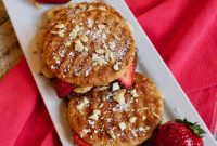 Gourmet Nutella Panini with Banana Strawberry and Macadamia Nuts