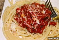 Creamy Fire Roasted Red Pepper Bucatini