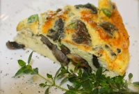 Savory Mushroom and Parmesan Frittata with Fresh Thyme