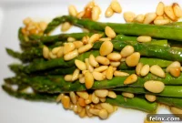 Toasted Pine Nut and Brown Butter Asparagus