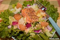 Zesty Blood Orange Salmon Salad