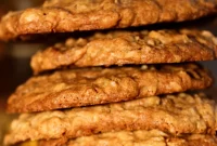 Spiced Cinnamon Toffee Praline Oat Cookies