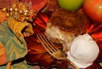 Gourmet Spiced Apple Cake with Rich Caramel Drizzle