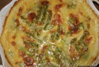 Creamy Italian Six Cheese Asparagus and Potato Bake
