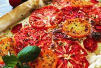 Artisanal Italian Cheese and Heirloom Tomato Tart