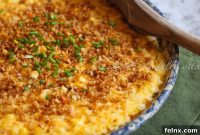 Garlic Pepper Jack Corn Bake with Crispy Buttery Topping