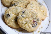 White Chocolate Glazed Orange Cranberry Shortbread Cookies