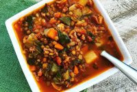 Rustic Smoky Sausage and Lentil Stew
