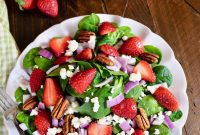 Fresh Spinach and Strawberry Salad with Sweet Berry Balsamic Dressing