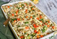 Homemade Creamy Chicken Noodle Casserole from Scratch