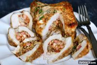Savory Fontina and Pancetta Stuffed Pork Chops