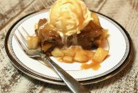Traditional Caramel Apple Bread Pudding Made Simple