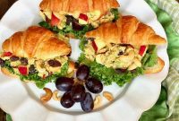 Easy Curried Chicken Salad with Apples Grapes and Crunchy Cashews