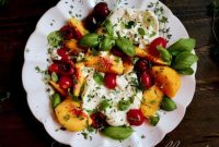 Summer Peach and Creamy Burrata Salad