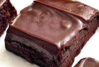 Gourmet Fudgy Brownies with Velvet Chocolate Ganache