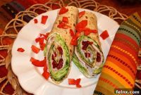 Mediterranean Pesto Turkey Wrap