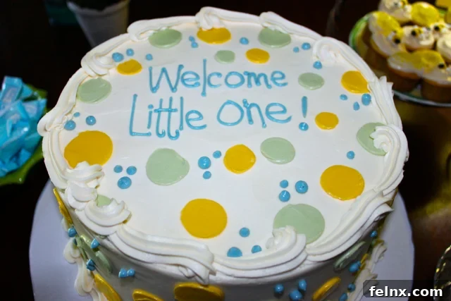 Layered Baby Shower Cake