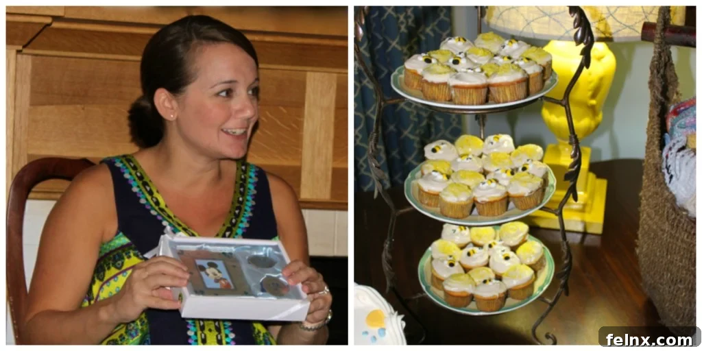 Opening Gifts and Cupcakes