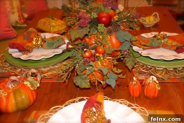 Autumn Dining Room Setting