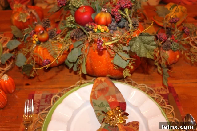 Autumn Table Focal Point