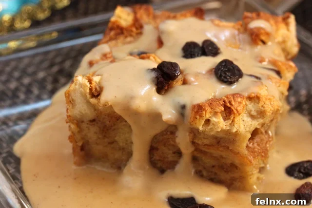 Delicious Bread Pudding with Caramel Whiskey Sauce