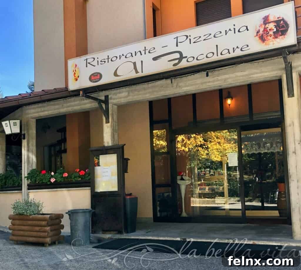 Ristorante Al Focolare in Montecreto, Italy