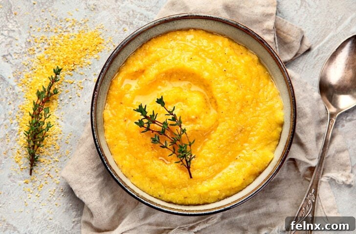 Hearty Mountain Tastes Authentic Alpine Comfort Food from Aosta Valley 5 A steaming bowl of traditional Italian polenta with melted cheese