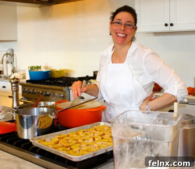 Domenica Marchetti in the kitchen