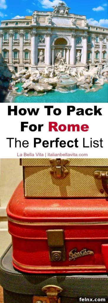 Comprehensive Rome Packing List and Travel Guide