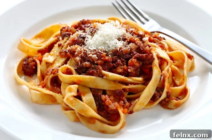 Finished Ragù alla Bolognese