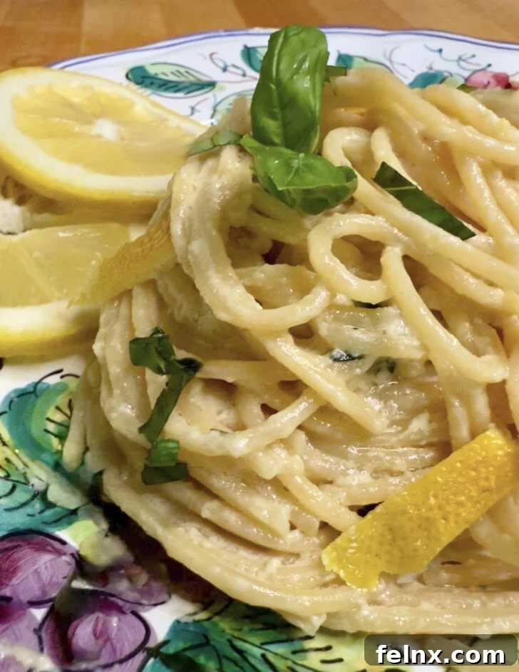 Traditional Pasta al Limone