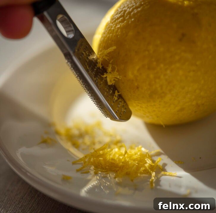Zesting Amalfi Lemons