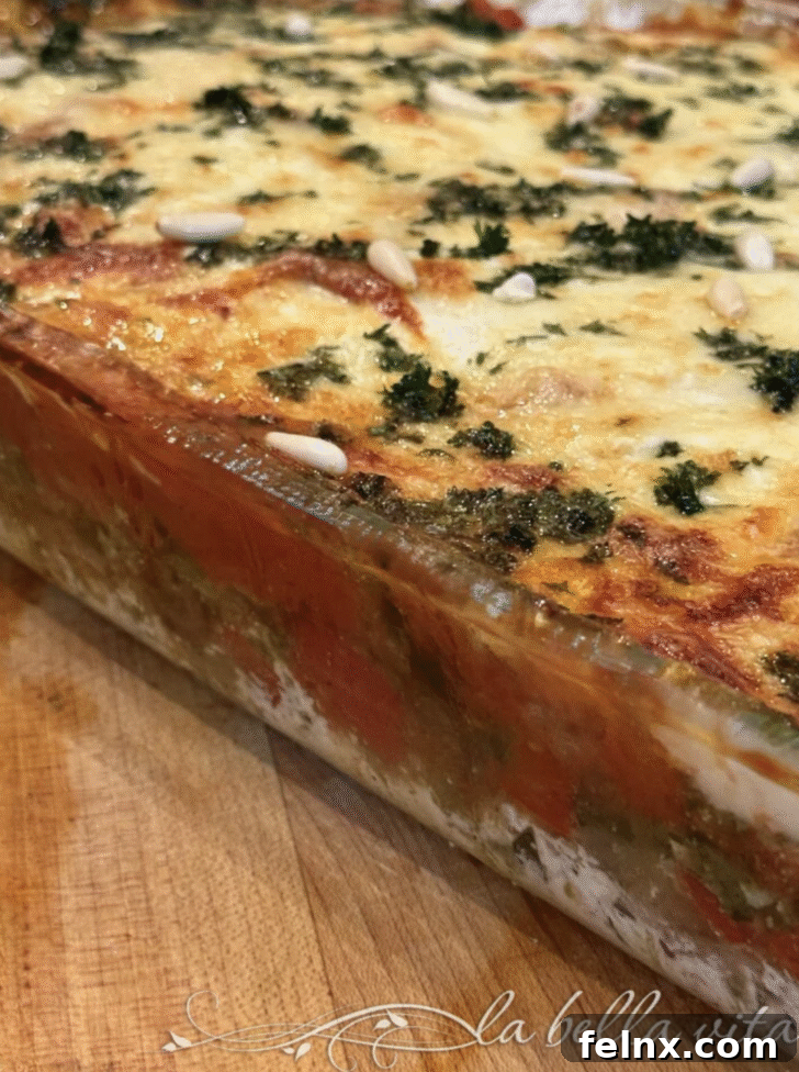 Italian 7-Layer Dip with various colorful layers