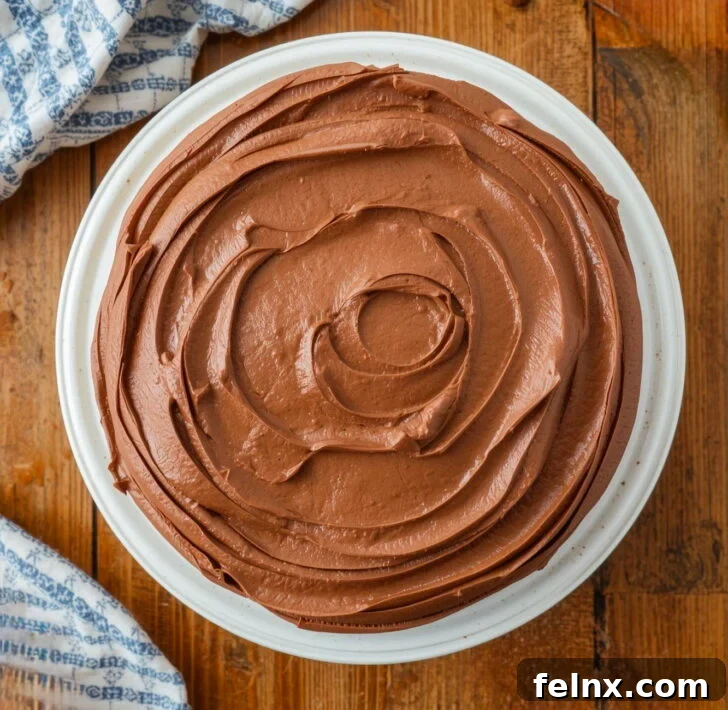Yellow Cake with Rich Nutella Buttercream Frosting