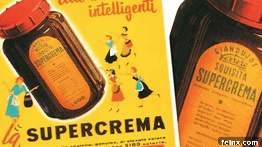 Vintage Nutella Packaging and Historical Development