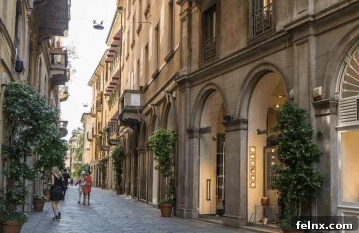 Milan Fashion District Luxury Shops