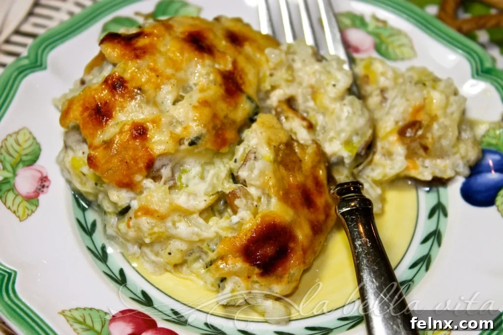 Creamy and cheesy texture