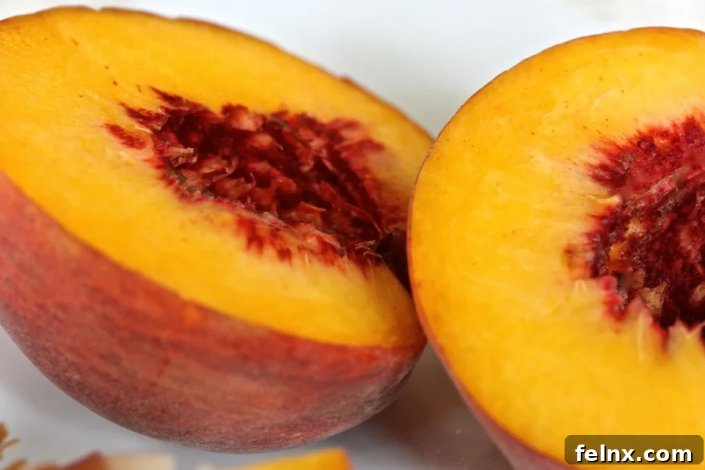 perfect free-stone South Carolina peaches from the farmers market